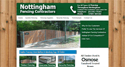 Desktop Screenshot of nottinghamfencingcontractors.co.uk