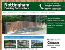 Tablet Screenshot of nottinghamfencingcontractors.co.uk